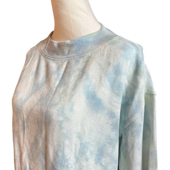 Pilcro And The Letterpress Anthropologie Elayna Sweatshirt Tie Dye Blue XS NWT - Picture 5 of 13